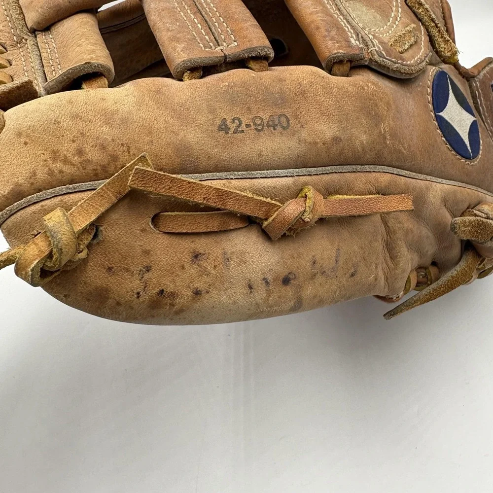 Vintage Spalding Players Series Baseball Glove 42-940 Top Grain Leather‎ Brown